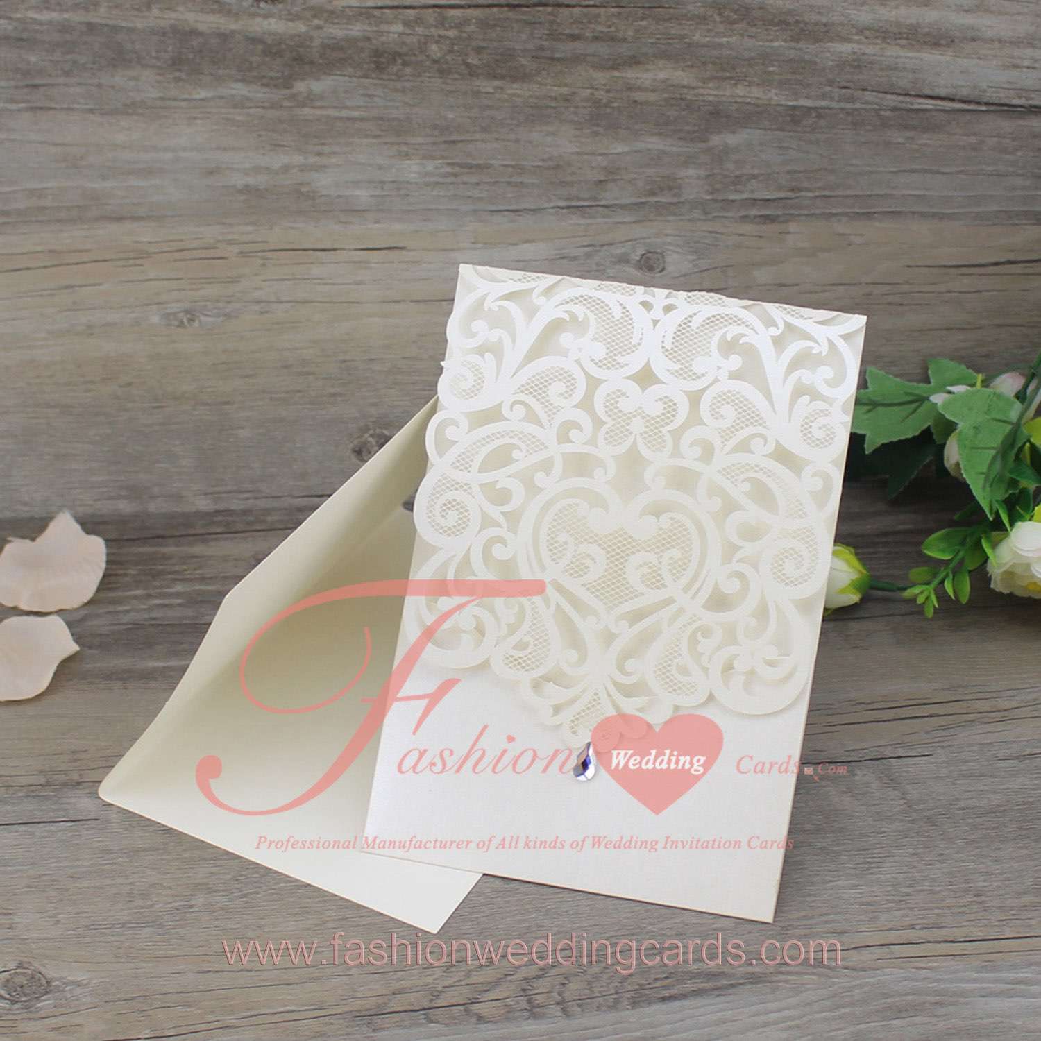 Cheap Luxury Laser Cut Wedding Invitations UK